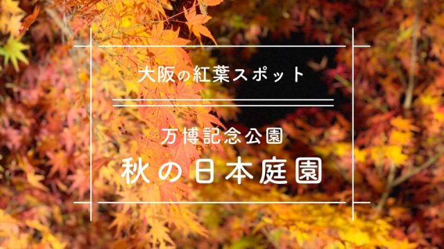 [大阪紅葉スポット]万博記念公園秋の日本庭園_top