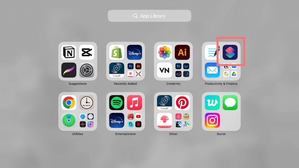 iPad(iOS)アイコンのデザインを変更する手順01