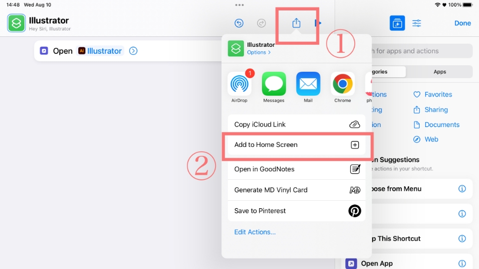 iPad(iOS)アイコンのデザインを変更する手順04