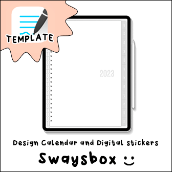 [swaysbox:)]Digital Planning | GoodNotes Calendar/Schedule/Stickers